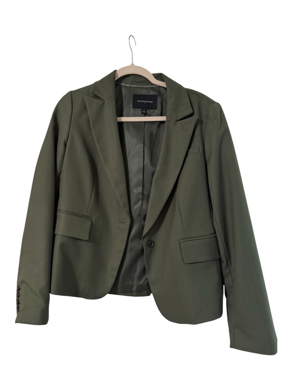 Banana Republic Women's Olive Blazer Jacket